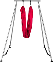 Cadre de balançoire de yoga aérien en acier inoxydable réglable, support pliable, équipement de fitness pour les séances de yoga en intérieur et en extérieur