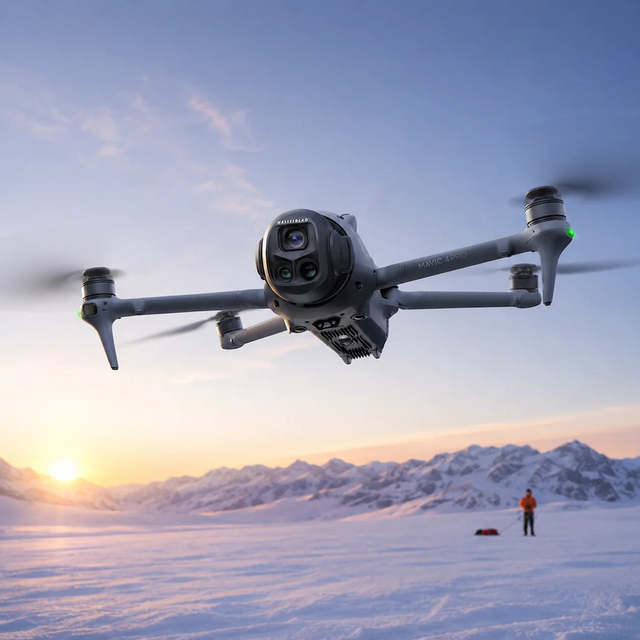 Mavic 4 Pro RC 2 Camera Drone 100MP 4/3 CMOS 6K 60fps HDR Video Gray for Aerial Imaging Projects and Field Work