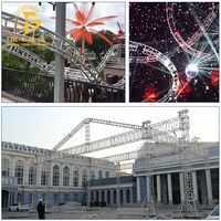 Estructura de concierto al aire libre, espiga cuadrada, marco de escenario Modular, sistema de armazón de aluminio para iluminación de altavoces colgantes de eventos