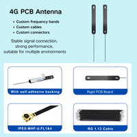 Antenne PCB RF 4G LoRa LPWAN 6dBi polarisée linéairement 50 Ohm VSWR 1.5 Max avec connecteur de fréquence personnalisé et câble pour modules IoT OEM