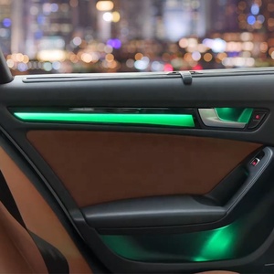 Nouvelle conception Auto lumière intérieure décorer lampe porte <span class=keywords><strong>LED</strong></span> barre de garniture bande lumière lumières ambiantes pour <span class=keywords><strong>Audi</strong></span> <span class=keywords><strong>A4</strong></span> B8 2012-2016 - Product Image 4