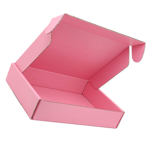 Vente directe d'usine, boîtes d'expédition en carton ondulé rose recyclables de 9*6*3 pouces pour les petites entreprises - Product Image 1