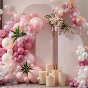 Set di decorazioni di festa di san valentino in lattice rosa palloncino arco per matrimonio di compleanno natale decorazioni di pasqua di san valentino - Product Image 1