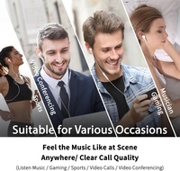 Écouteurs intra-auriculaires universels filaires 3,5 mm avec microphone, super basses, stéréo, pour Apple iPhone et téléphone Android