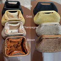 Nouveau modèle 2025, sac à main haut de gamme fait main en fil métallique crocheté pour femme