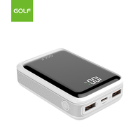 Chargeur mobile universel mince et portable en polymère, OEM, écran LCD, vente en gros, PD 20W, charge rapide, mini batterie externe 10000mAh, double USB