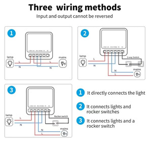 Interrupteur intelligent Matter16A Wi-Fi 2,4 GHz AC220V 16A pour la domotique - Product Image 4