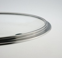 28cm Glasdeckel Gehärteter Glasdeckel für Küchenkochgeschirr Hochtemperaturbeständiger Runder Pfannendeckel