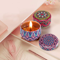 Lilin Aroma Kedelai Buatan Tangan Terlaris dengan Bunga Kering, Aroma Tahan Lama, Kemasan Mewah untuk Pernikahan dan Ulang Tahun