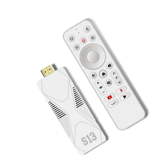 2025 Newest Android 14 TV Stick S13 Snap RK3518 2G/16G 4K Ultra HD BT 5.0 Dual-Band WiFi 2.4G/5G with 2.4G Remote Control OTT