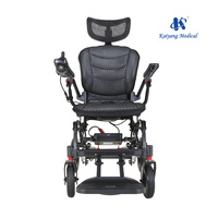 Matériel de réadaptation à bas prix, fauteuil roulant électrique motorisé en aluminium pour personnes handicapées