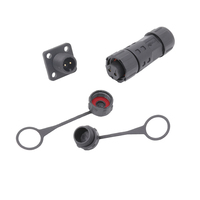 AOHUA 5PIN Connecteur étanche Connexion M12 Câble 22/24 AWG 5A Fil à panneau à souder Fiche mâle femelle pour LED