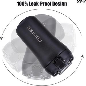 2er Pack 14 oz Reise kaffee für Tassen Doppel vakuum isoliert mit Deckel Stroh Edelstahl Wieder verwendbarer Becher