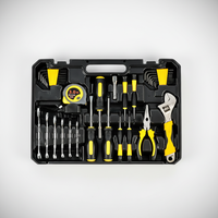 Ensemble d'outils multifonctionnels de 108 pièces avec étui rigide, pinces en acier à haute teneur en carbone, tournevis, réparation automobile, travail du bois, outils manuels OEM