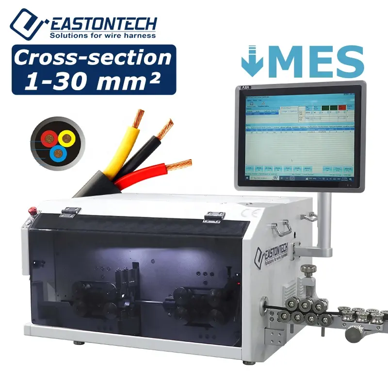 EW-05F + एस एम स्मार्ट कंट्रोल मल्टी कंडक्टर स्वचालित केबल कटिंग स्ट्रिपिंग मशीन मै.1-30m2 तार के लिए 11 कोर