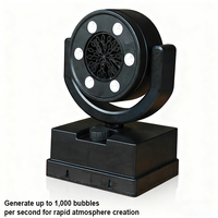 Igreslite 90W RGB Y LED Machine à bulles à batterie à tête mobile avec télécommande DMX IP65 Machine à bulles étanche