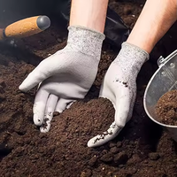 Gants de protection L5 anti-dérapants et résistants aux coupures, avec paume enduite de PU, pour le travail du bois, la construction, la mécanique et le jardinage – Offre Spéciale