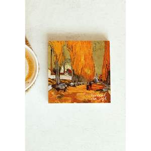 Ensemble de dessous-de-verre de la série Vincent Van Gogh, 69 pierres carrées pour les tasses à café, cadeau promotionnel pour les entreprises - Product Image 1