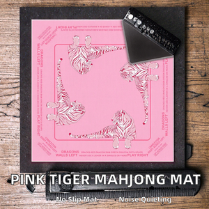 Tappetino da Mahjong Preppy Pink Tiger 31,5 Pollici Antiscivolo Insonorizzato per Giochi da Tavolo Poker Domino Melamina Casinò Intrattenimento - Product Image 2