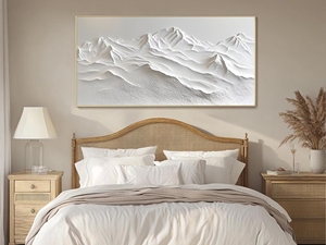 <span class=keywords><strong>Peinture</strong></span> à l'huile abstraite texturée 3D faite à la main sur toile, encadrée, représentant une <span class=keywords><strong>montagne</strong></span>, pour décoration de salon, nature - Product Image 5