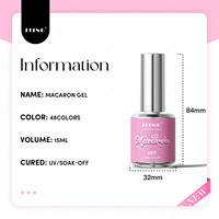 Juego de Esmalte de Uñas en Gel Macaron Premium JTING, 48 Colores, Cobertura Total, Esmalte de Uñas en Gel UV Pastel con Carta de Colores, Sin HEMA, Venta al Por Mayor OEM