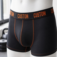 Bande élastique douce en polyester tissé jacquard pour ceinture de sous-vêtements et boxers, avec étiquette de marque personnalisée imprimée