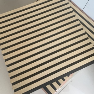 <span class=keywords><strong>Décoration</strong></span> intérieure de <span class=keywords><strong>salon</strong></span> de stock au design moderne Panneaux acoustiques muraux <span class=keywords><strong>en</strong></span> <span class=keywords><strong>bois</strong></span> 600*600mm pour l'extérieur - Product Image 2