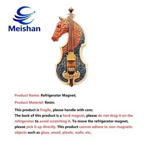 Imanes de Resina Sintética Ecológicos con Forma de Cabeza de Caballo <span class=keywords><strong>Morin</strong></span> Khuur, Estilo Mongolia Interior, Recuerdos de Viaje al por Mayor de Meishan - Product Image 4