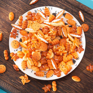 Écologique DIY Résine Artisanat 3D Dessin Animé Chocolat Crème Colle Mobile Téléphone Cas Patch Simulé Alimentaire <span class=keywords><strong>Pain</strong></span> Accessoires - Product Image 5