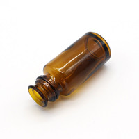 Haute qualité 5ml 15ml 30ml 60ml 120ml vide large bouche ambre pot laboratoire chimique verre réactif bouteille capsule en verre