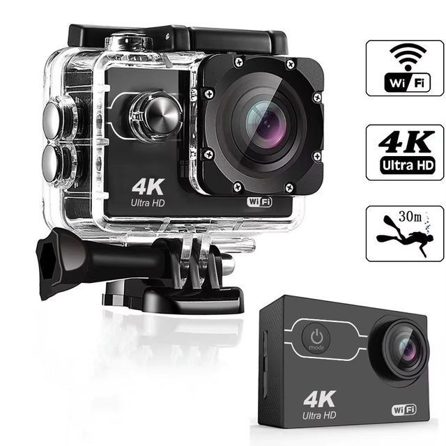 2026 Hot Selling Mini Sport DVR 1080P Go WIFI Sport Camera Pro Waterproof 30M Action Camera 4K