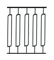 Nouveauté : Balustres et meneaux en acier métallique de haute qualité, courbés, rectangulaires et ovales, pour escaliers intérieurs, balcons et décorations.