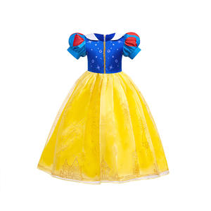 Nieuw Ontwerp Kerstfeest Cosplay Outfits Halloween Cosplay Verkleed Meisjes 3-10y Prinses Sneeuwwitte Jurk Kostuum - Product Image 6