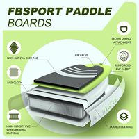 Nouvelle planche de surf gonflable de taille standard pour activités aquatiques en plein air, planche de paddle gonflable pour le paddleboard