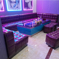 Nouvelle arrivée Discothèque Canapé led Bar Comptoir Meubles en cuir canapé bar tables Pour KTV bar Meubles l