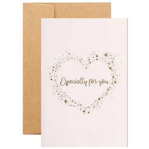 Biglietto <span class=keywords><strong>di</strong></span> Ringraziamento per la Festa degli Insegnanti in Stile Retrò Europeo con Ghirlanda in Rilievo Dorato e Busta - Product Image 6