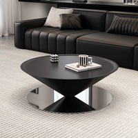 Premium Langlebiges Weißes Couchtisch-Set MDF-Platte Modernes Elegantes Beistelltisch-Design für Hochwertige Innenräume Edelstahl-Basis