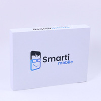 Boîte d'emballage personnalisée pour produits électroniques avec couvercle et base blancs, pour emballage d'iPad, boîte d'emballage universelle pour tablette