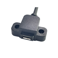 Câble micro USB 2.0 personnalisé à angle droit de 90 degrés, mâle vers femelle