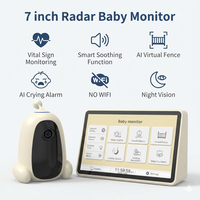 Monitor para Bebés de 2MP con Pantalla Digital de 7 Pulgadas, Resolución 1080p, Audio Bidireccional, Visión Nocturna, Vista Dual, OEM ODM, con Cámara