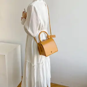 Fabriek Groothandel Pu Koreaanse Handtas Vrouwen Handtassen Mode Kleine Vierkante Tas Vrije Tijd Enkele Schouder Schuin Crossbody Tas