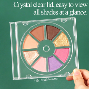 SUNSHING Empty <b>Plastic</b> Eyeshadow Palette Case Makeup Palette <b>Container</b> Acrylic Artist Paint Palette Cases Pigment Storage Box - Product Image 4