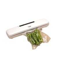 QH-61 Mini-scellant sous vide compact pour la maison Machine à sceller sous vide manuelle pour la conservation des aliments à la maison avec sac Cutter sacs sous vide