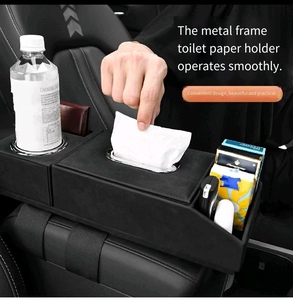 Auto-Leder Multifunktionaler Rücksitz-Organizer Faltbare Tragbare Aufbewahrungsbox für Fahrzeug-Innenausstattung - Product Image 3