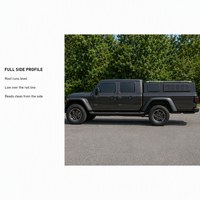 Capot de camion avec fenêtre latérale et panneaux MOLLE, capot rigide noir mat, ajustement personnalisé, OEM ODM