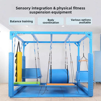 Cadre de balançoire sensorielle réglable en acier pour intérieur, idéal pour l'ergothérapie et la conception de salles sensorielles