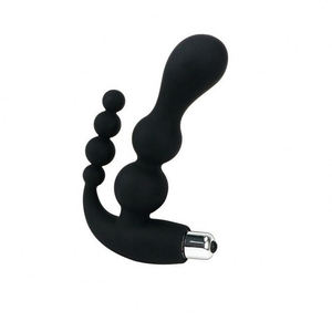 Непромокаемая силиконовая вибрационная Анальная пробка-массажер для простаты - Product Image 1