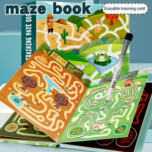Rompecabezas de laberinto de dibujo Montessori, libros de aprendizaje de pensamiento lógico, juguetes educativos para niños y niñas - Product Image 2