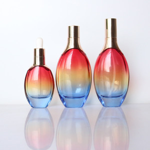 Sang Trọng 30Ml 50Ml <span class=keywords><strong>100Ml</strong></span> Thủy Tinh Tùy Chỉnh Hình Bầu Dục Chai Nhỏ Giọt Với Rose Gold Sliver Nắp Ống Nhỏ Giọt Cho Khuôn Mặt Huyết Thanh Bao Bì Mỹ Phẩm - Product Image 2