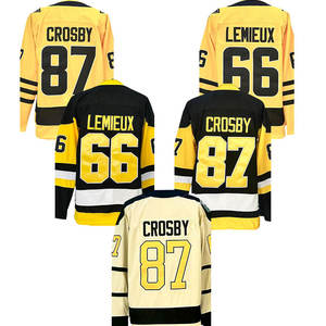 2025 Novo Top Costurado Camisas De Hóquei No Gelo 87 Crosby 66 Lemieux 65 Karlsson 71 Malkin 58 Letang - Product Image 4